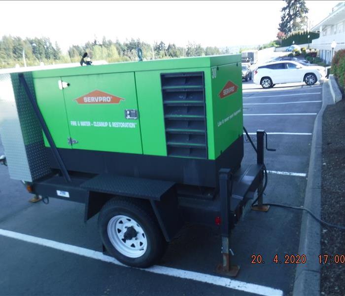 SERVPRO green generator